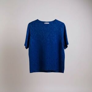 Vintage Christie & Jill Blue Print Top